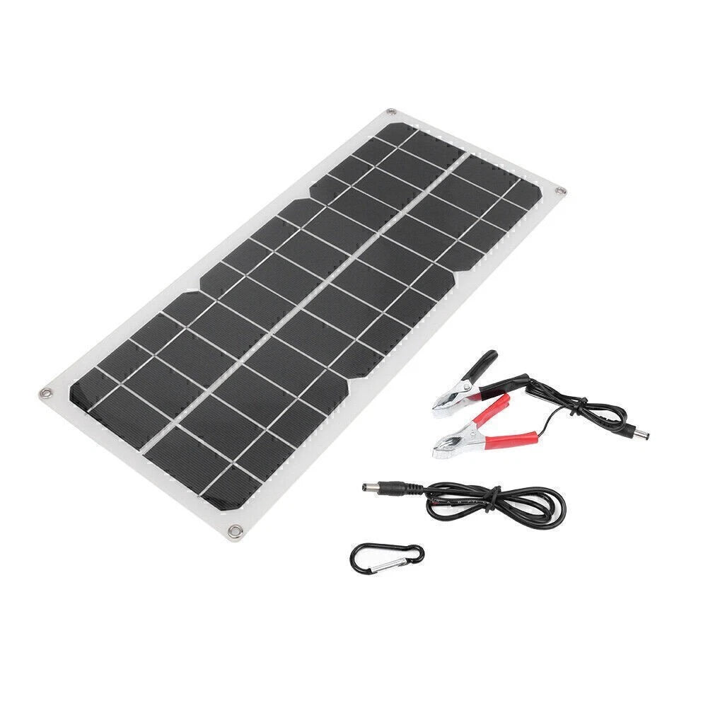 10W Solar Panel Battery Charge Kit for Boat Caravan Home (Fit)