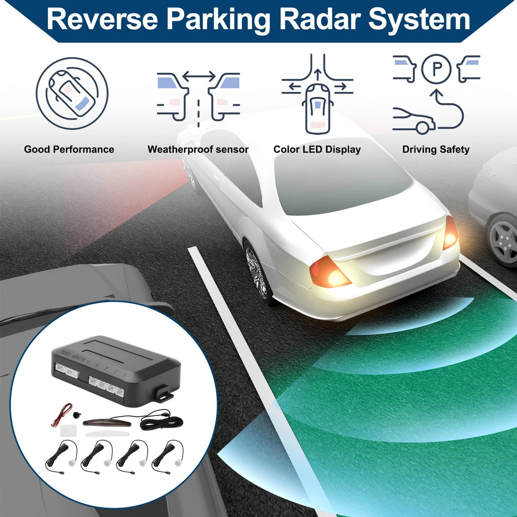 4X Reverse Parking Sensors for Car Auto