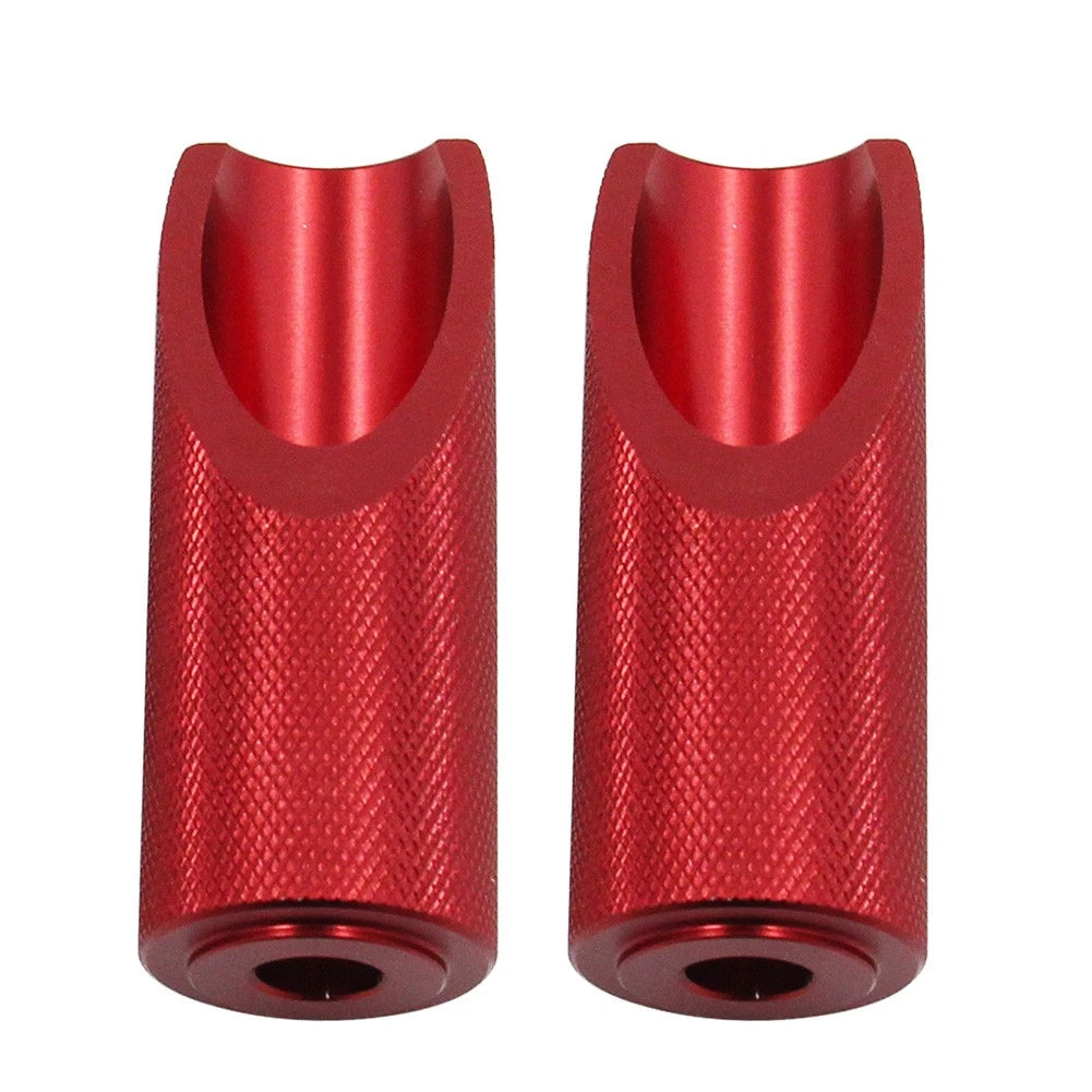 2X Motorcycle Footpegs for Honda Ruckus (2003–2023) Aluminium Red