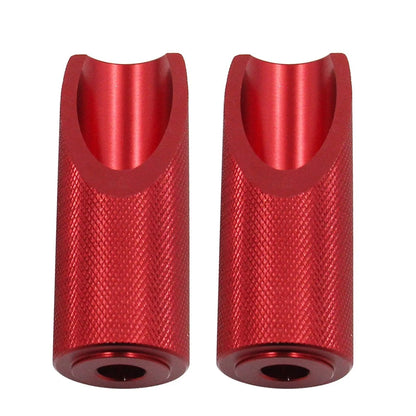 2X Motorcycle Footpegs for Honda Ruckus (2003–2023) Aluminium Red