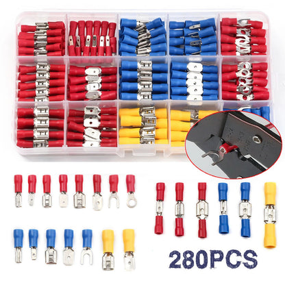 Assorted Crimp Terminals Electrical Wire Connectors Kit for (280X)