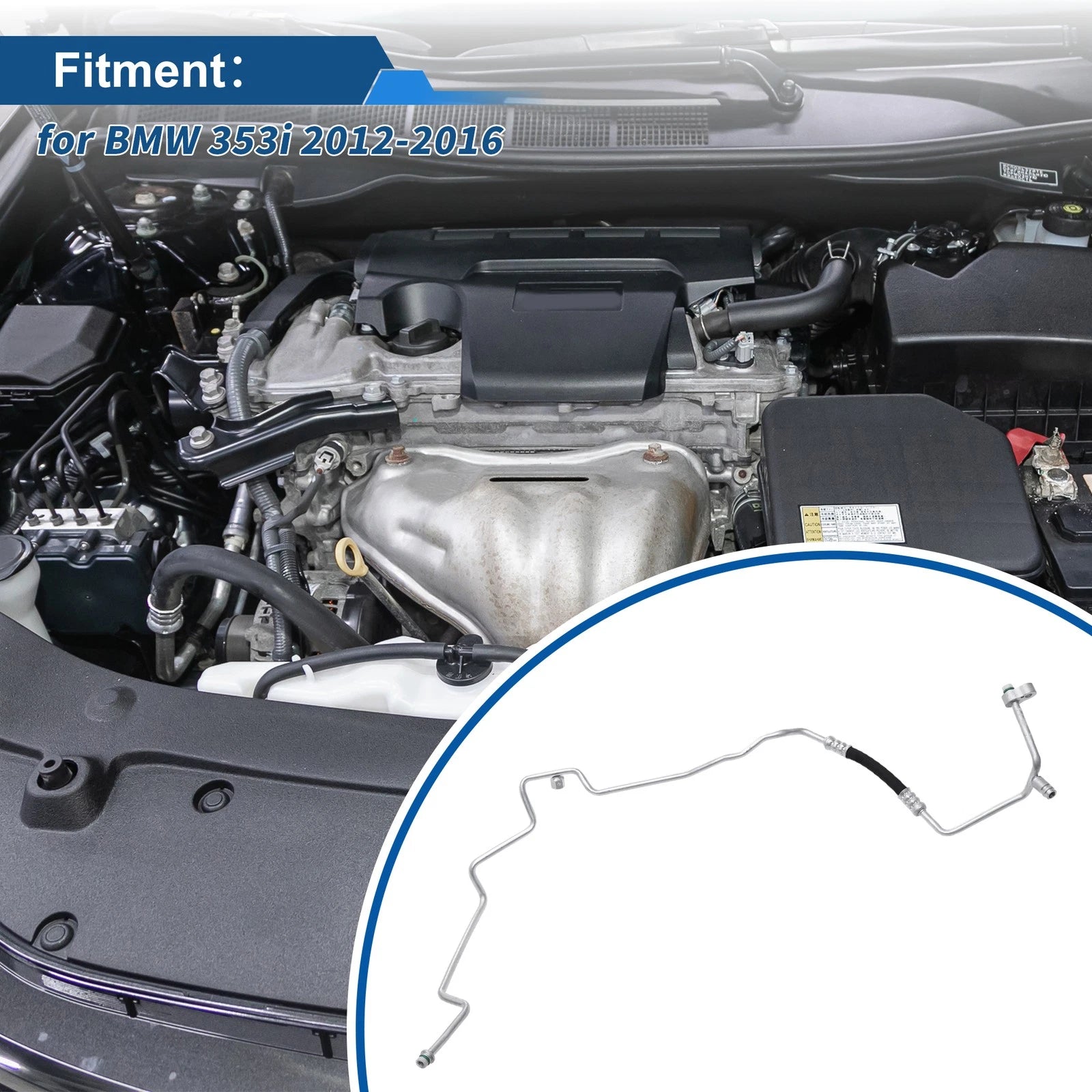 A C Refrigerant Liquid Hose for BMW 3 Series 353i (2012–2016)