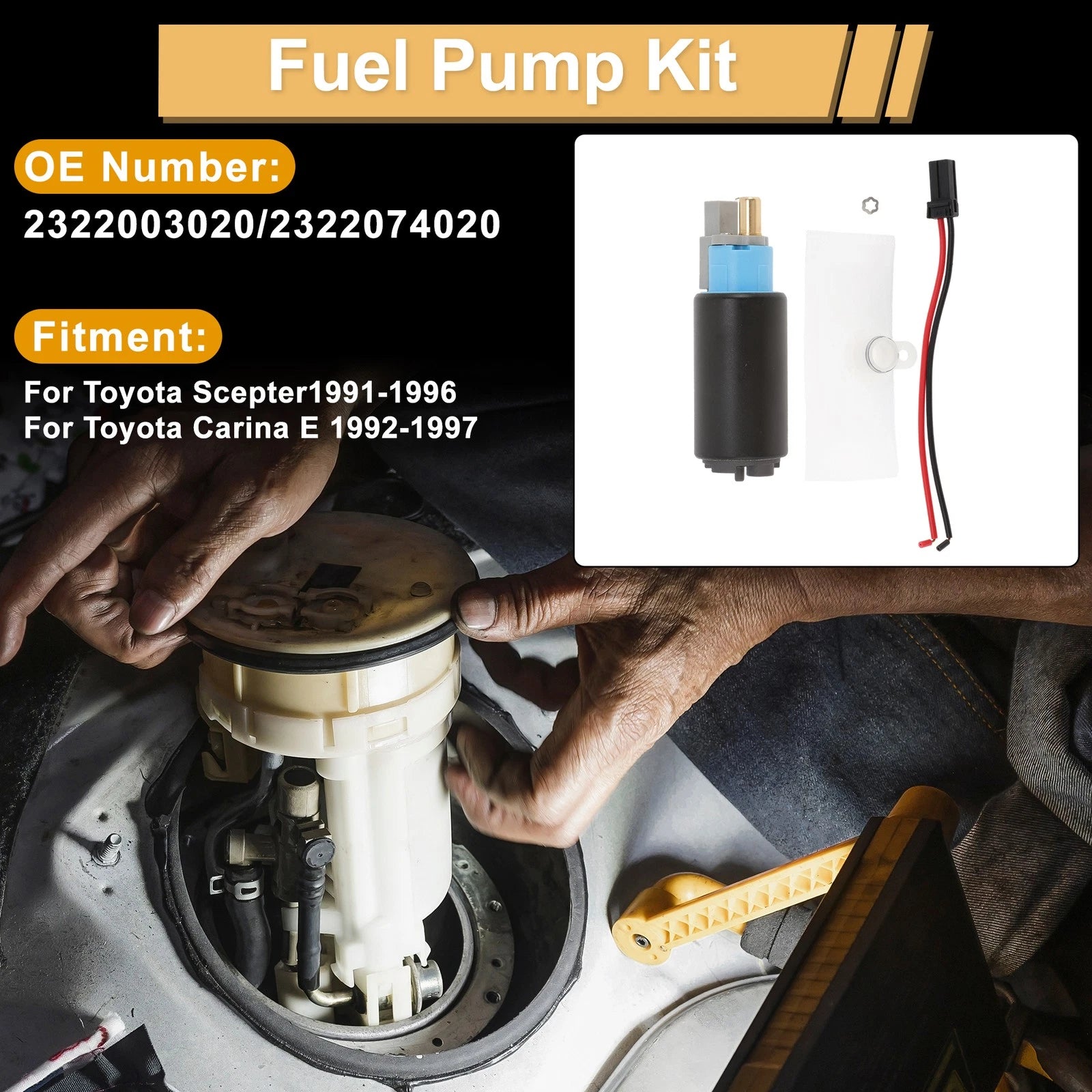 Fuel Pump Replacement for Toyota Scepter (1991–1996) Metal Assembly