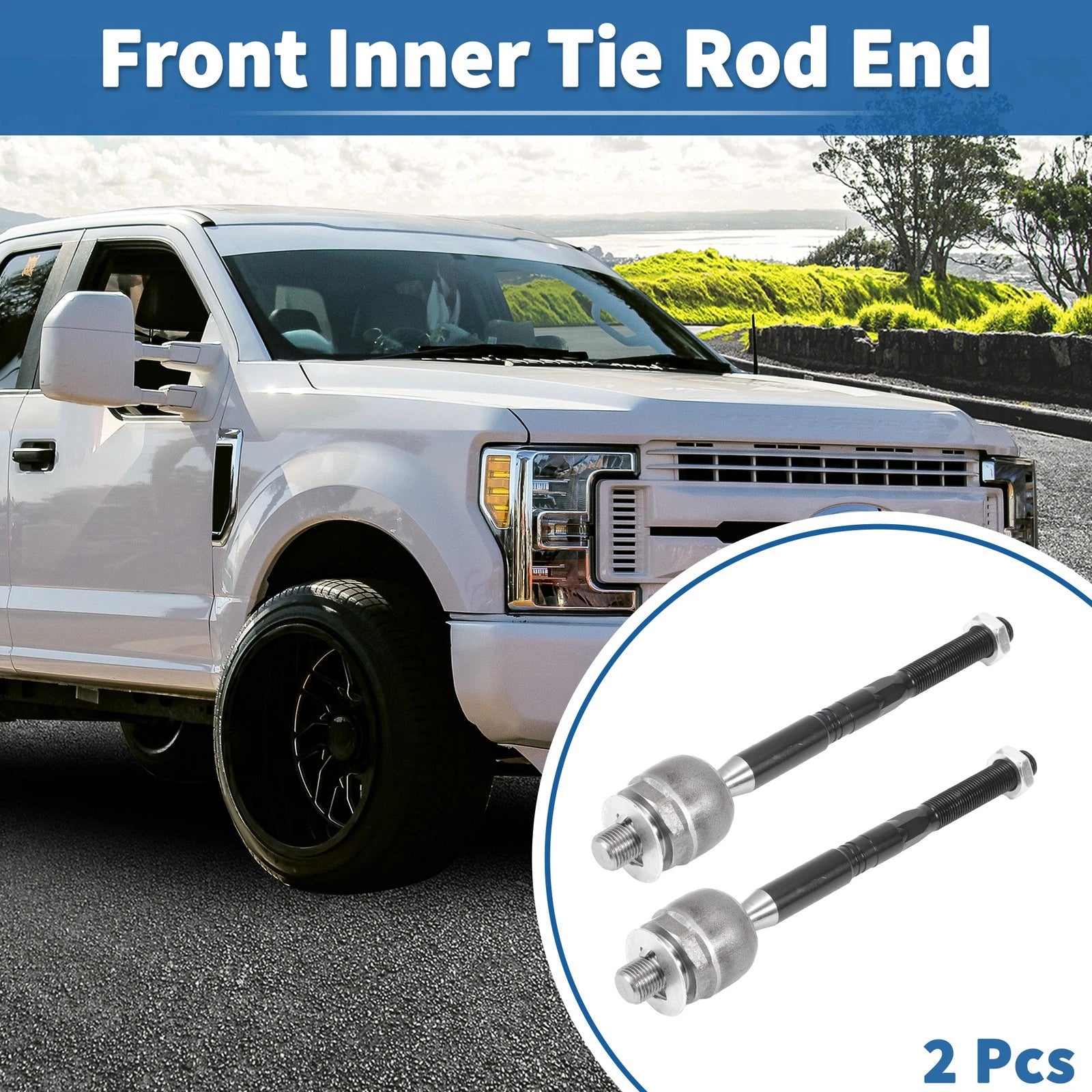 2PCS Front Inner Tie Rod End Links Replacement for Ford Fusion 2013–2020