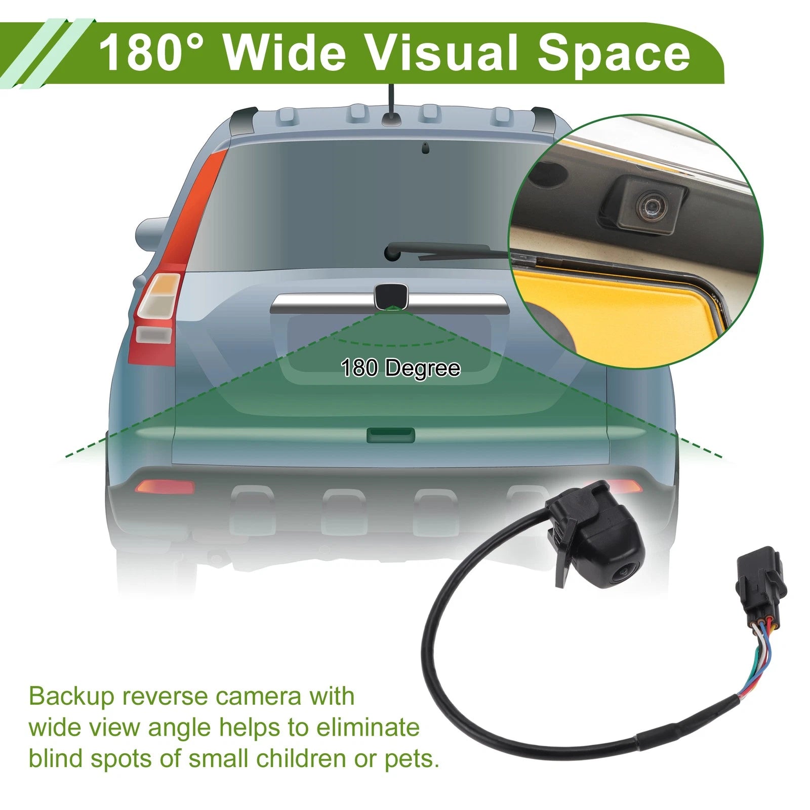 Rear View Camera Backup Reverse 120-180° for Hyundai Tucson IX35 (2009–2017)