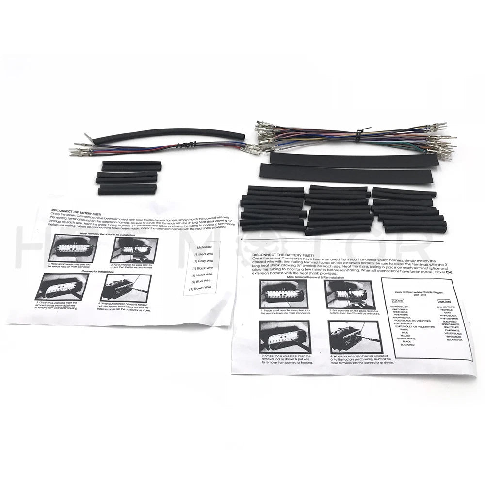 8" Handlebar Wire Extension for Harley Touring (2008–2013)