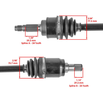 Caltric Rear Left CV Joint Axle Replacement for Honda Accord (2003–2007)