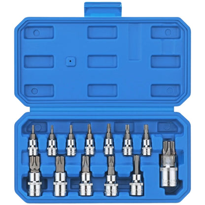 13-Piece Hex Socket Bit Set - Flower Type E, Chromium Vanadium Steel