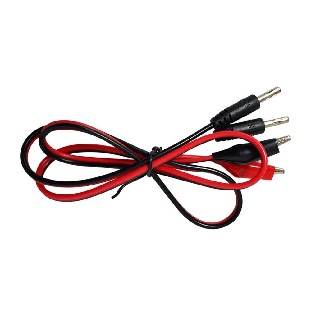 DC Power Test Cable 60cm Rated 10A with Clip Terminations