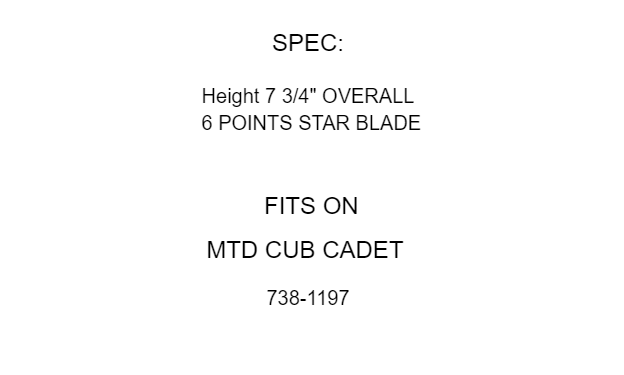 Spindle Shaft with Bearing Replacement for Cub Cadet MTD 2008–2015
