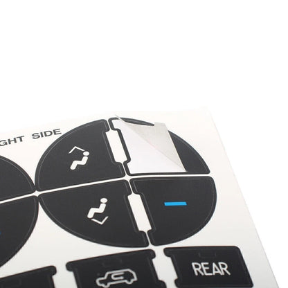 AC Dash Button Repair Kit Decal Stickers for Chevy GMC (2007–2013)