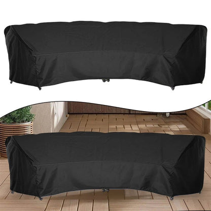 Outdoor Sofa Cover 210D Black for Multiple Sizes (Fits 228x116x86cm)