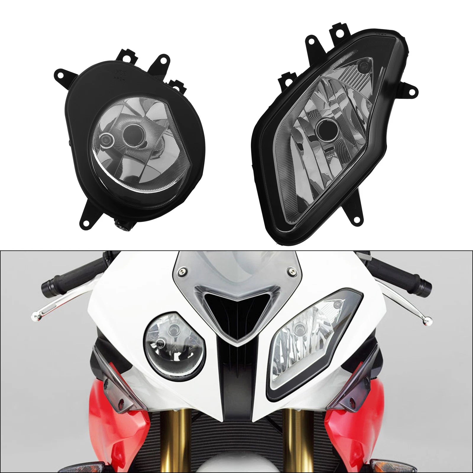 Headlight Lamp & Upper Fairing Stay Bracket for BMW S1000RR (2009–2014) HP4 (2012–2014)