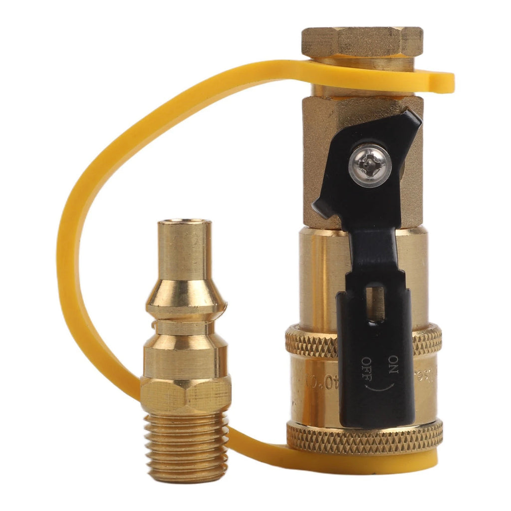 14 Brass Ball Valve Quick Connector for Copper Pipes (Easy Install)