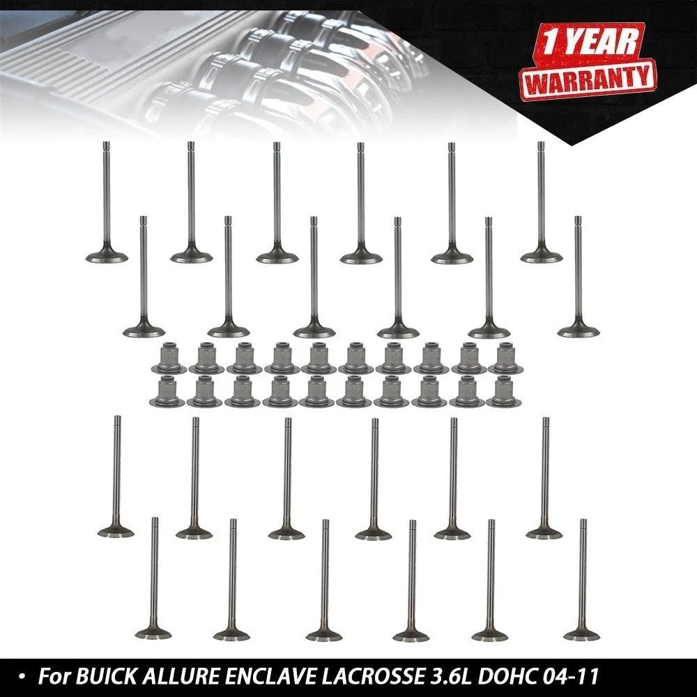 24PC Intake Exhaust Valve for Buick Allure Enclave Lacrosse (2004–2011)