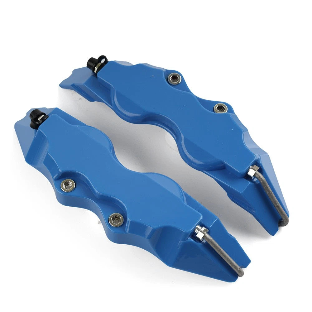 Brake Caliper Cover Set of 2 Small Size 3D Style Blue Universal