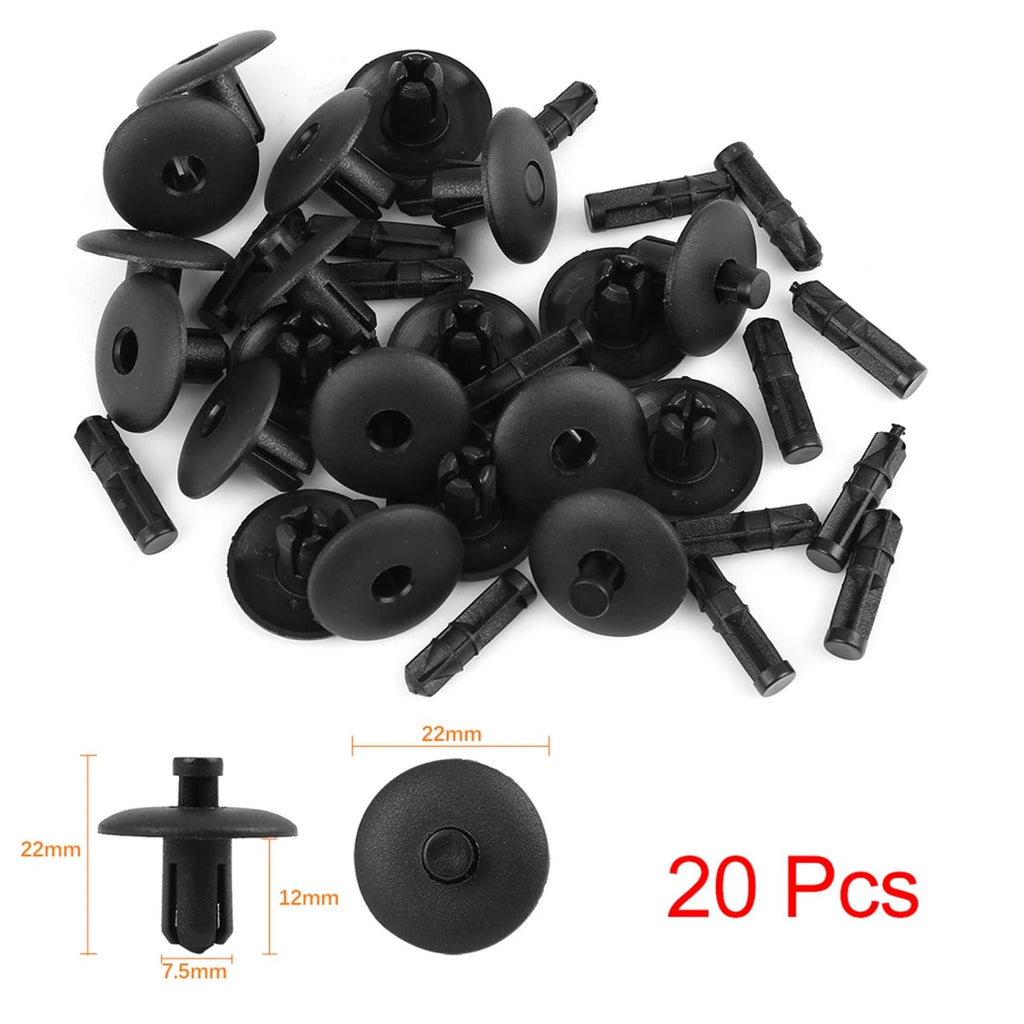 20pcs Plastic Rivet Mudguard Fastener Clips Push-Type for Audi (1995–2024)