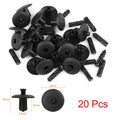 20pcs Plastic Rivet Mudguard Fastener Clips Push-Type for Audi (1995–2024)