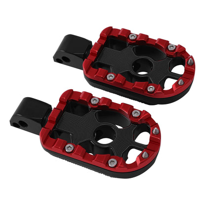 Passenger Foot Pegs for Harley Softail Fat Bob (2018–2025) Black Red