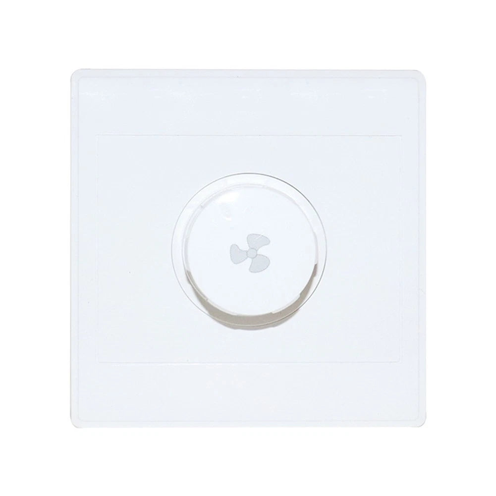 86x86mm White Fan Dimmer Switch for Ceiling Exhaust Fan