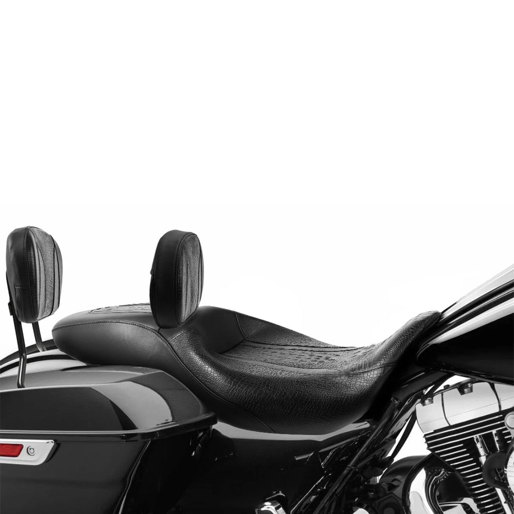 Seat & Backrest Pad for Harley Touring Road Glide (2009–2023)