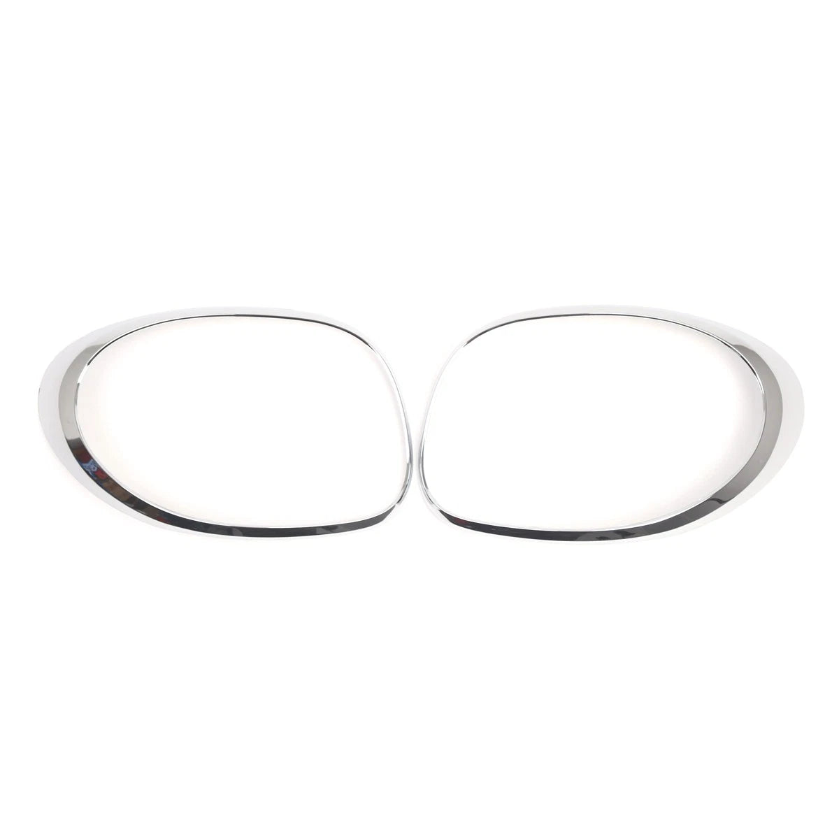 Pair Chrome Taillight Trim Ring Bezel for Fiat 500L (2014–2020)