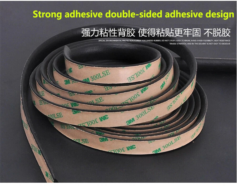 5M Car Windshield Sunroof Triangular Window Seal Strips Weatherstrip Waterproof