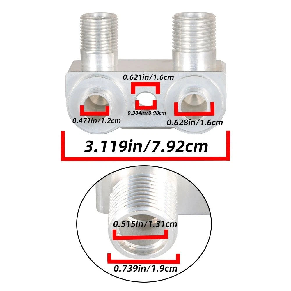 Adapter Fitting for LSX LS1 Swap AC Compressor (CNC Machined)