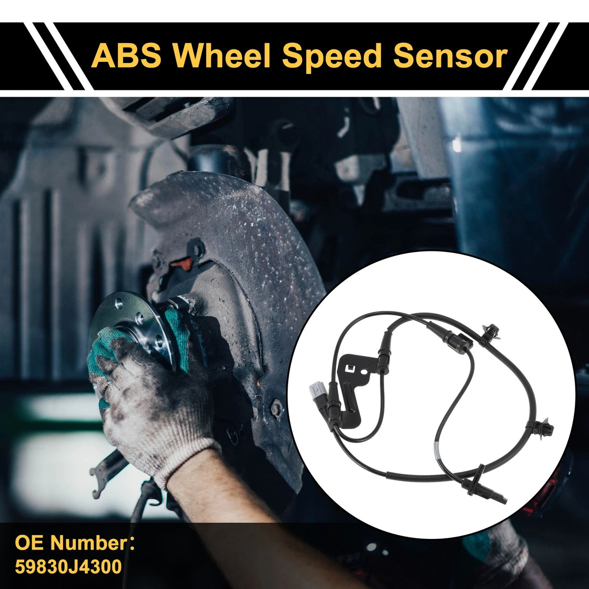 ABS Wheel Speed Sensor No. 59830J4300 for Kia Celesta (2016) Front Right