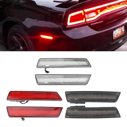 2X LED Rear Bumper Side Marker Lights for Dodge Challenger (2008–2014) / Charger (2011–2014)