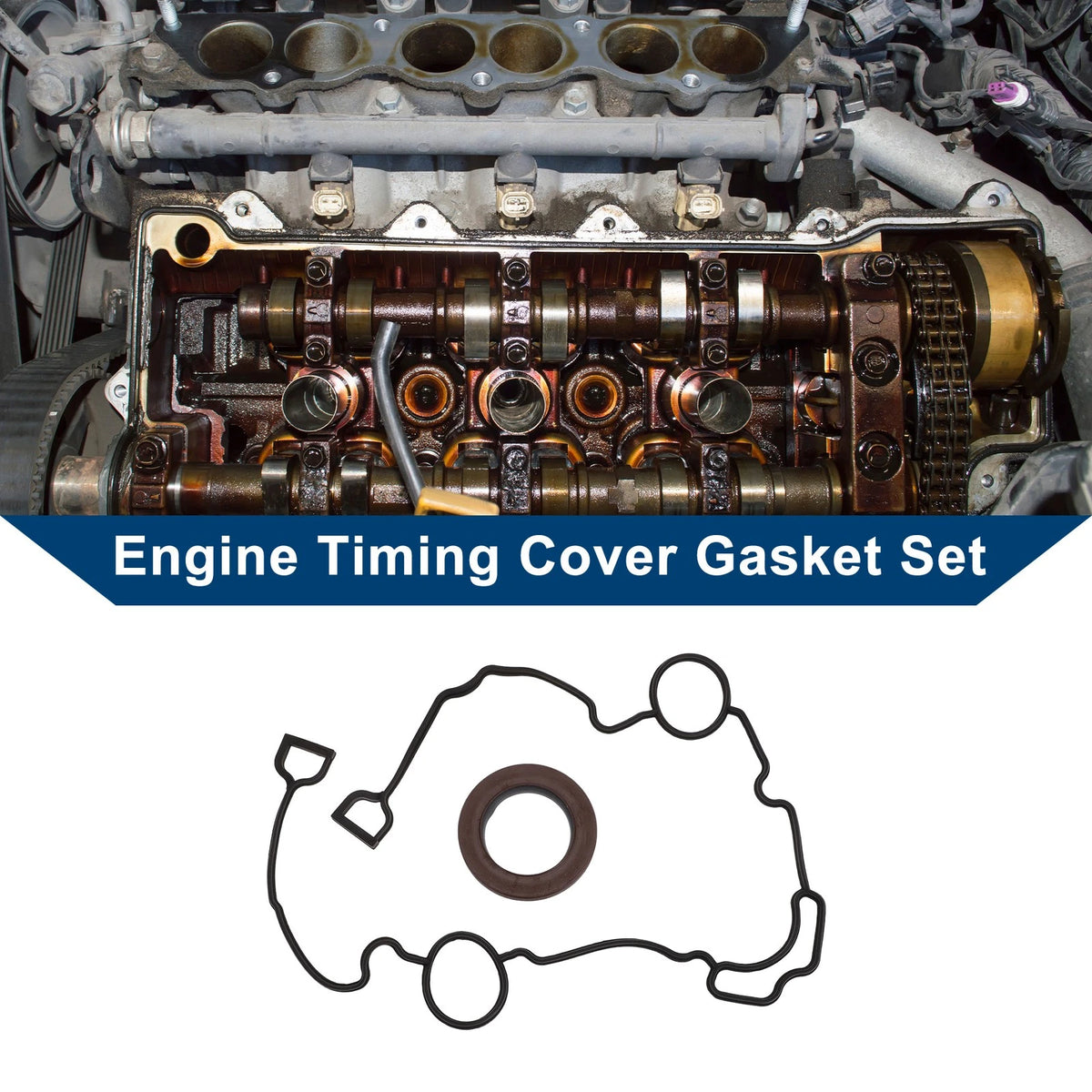 Engine Timing Cover Gasket Set for Chrysler 300 5.7L (2005–2020) TCS46169