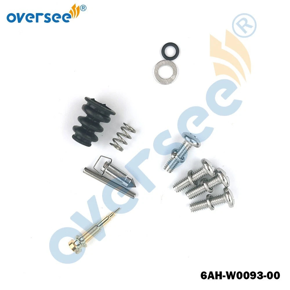 Carburetor Repair Kit 6AH-W0093 for Yamaha F9.9 F13.5 F15 F20 (1990–2023)
