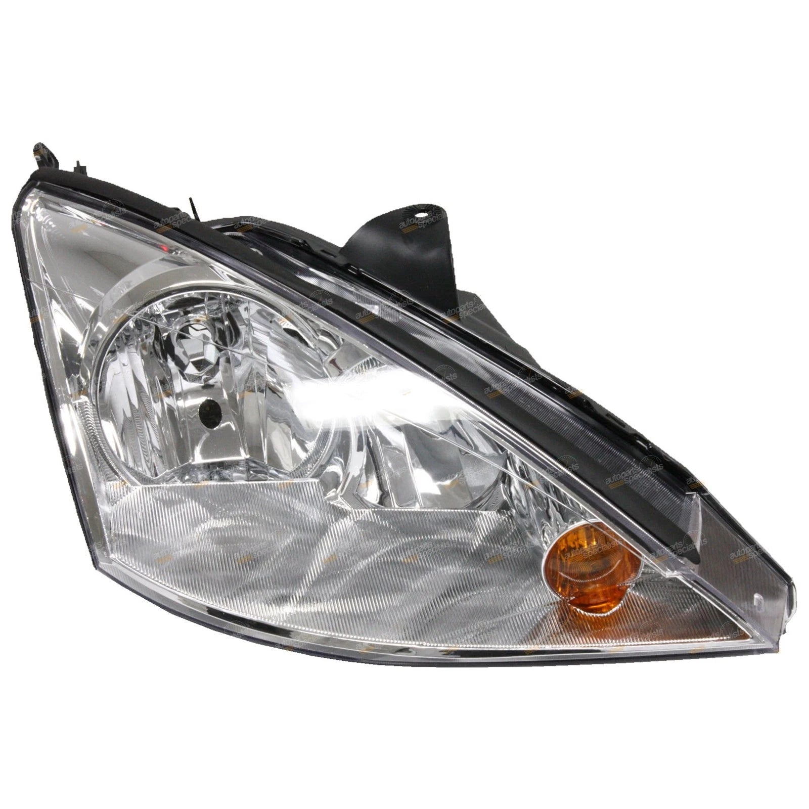 RH Chrome Headlight for Ford Focus (2002–2005) RHS Driver