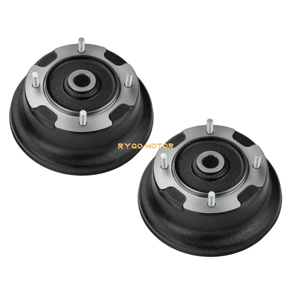 2 Rear Brake Drums with Bolts for Kawasaki KAF400 Mule 600 610 (2005–2016)