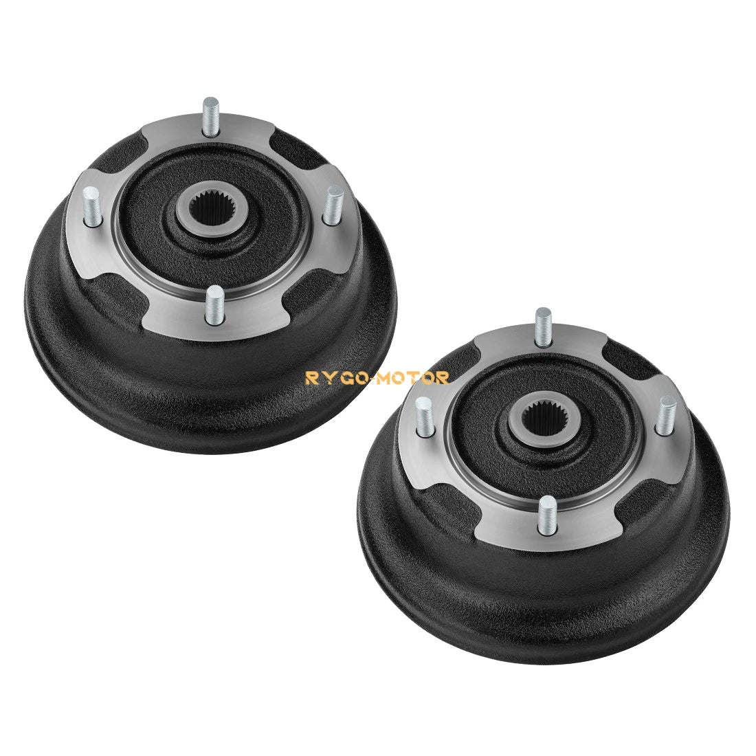 2 Rear Brake Drums with Bolts for Kawasaki KAF400 Mule 600 610 (2005–2016)