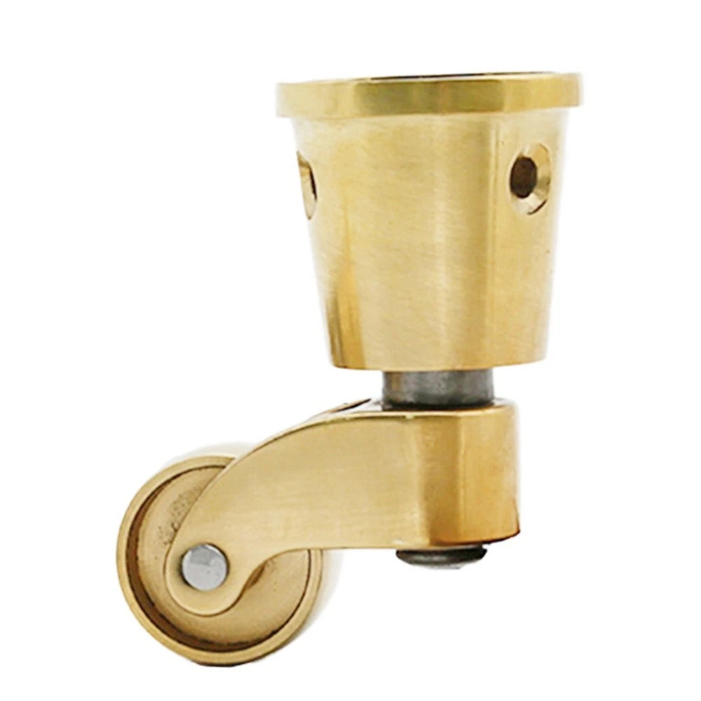 Set of 4 Heavy Duty Brass Casters for Swivel Wheels (360 Degree)