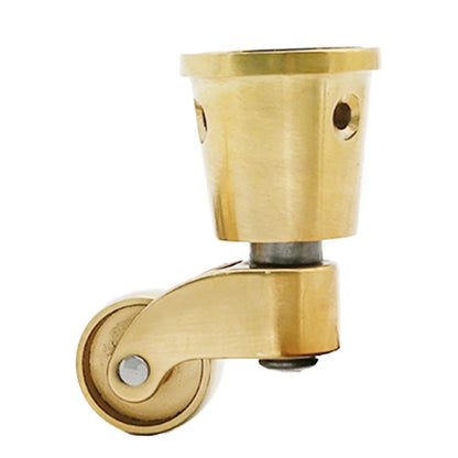 Set of 4 Heavy Duty Brass Casters for Swivel Wheels (360 Degree)