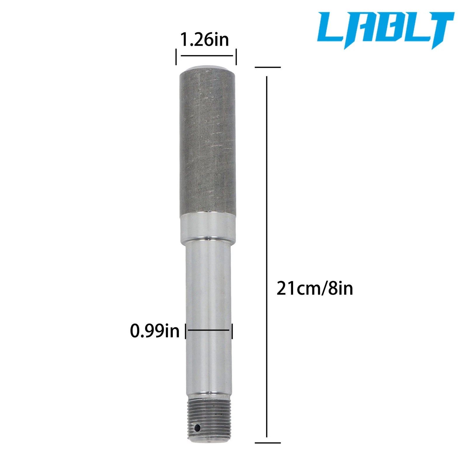 1 Pack Trailer Axle Round BT8 Spindles 1.25" Shank for 2000 lbs Trailers