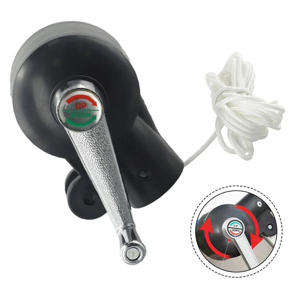 Heavy Duty Patio Umbrella Replacement Stand with Black Crank Handle