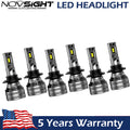 6x H11 LED Headlight Conversion Bulbs for High Low Beam Fog Light Combo