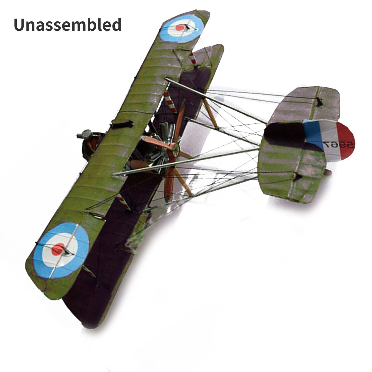 1:33 British Airco DH.2 Biplane Fighter Model Kit