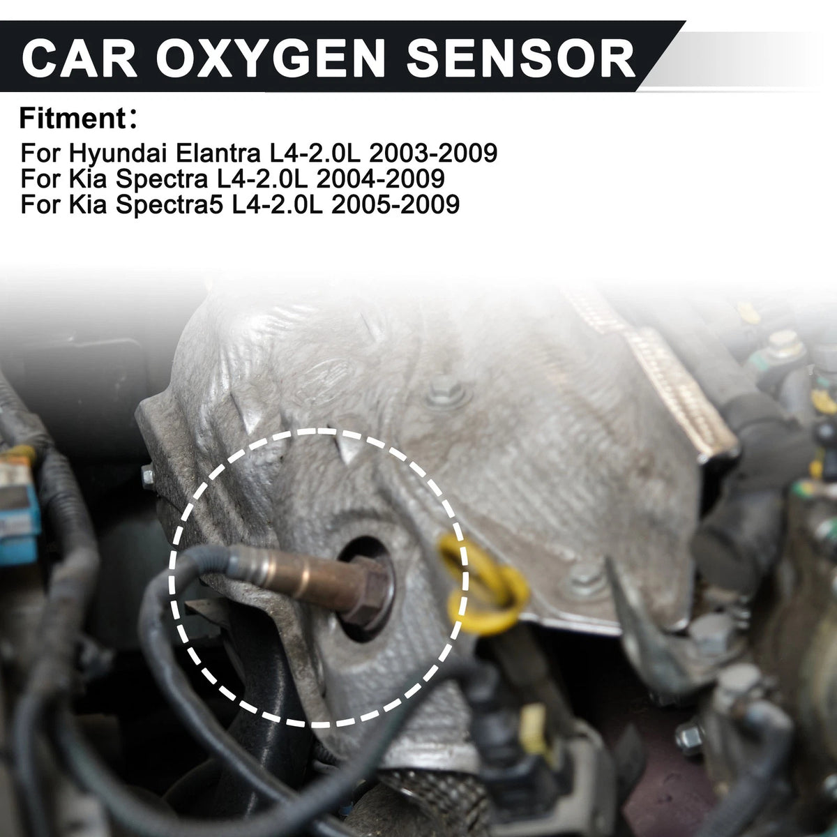 Upstream Downstream Oxygen Sensor for Hyundai Elantra L4 2.0L (2003–2009)
