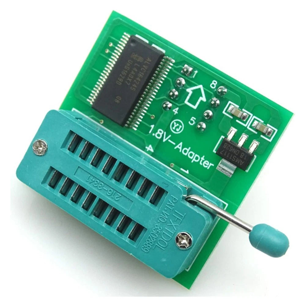 CH341A USB Programmer with Clip and 1 8V Adapter for 2425 Series Flash