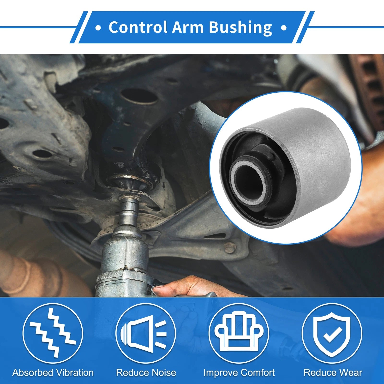 Front Control Arm Suspension Bushing Replacement for Lexus LX450 FZJ80 (1995–1998)