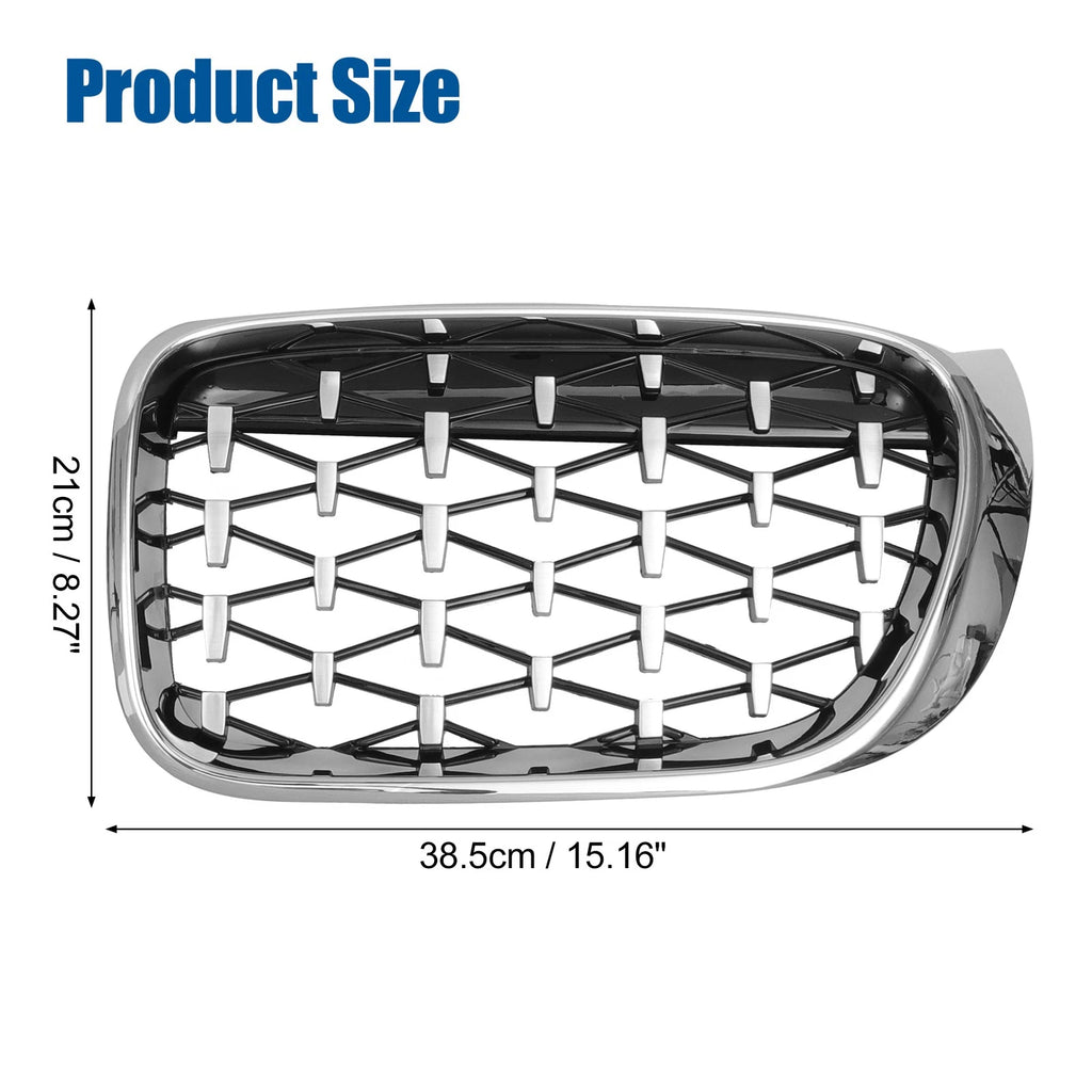 Front Hood Bumper Grille Pair Replacement for BMW X3 F25 (2014–2017)