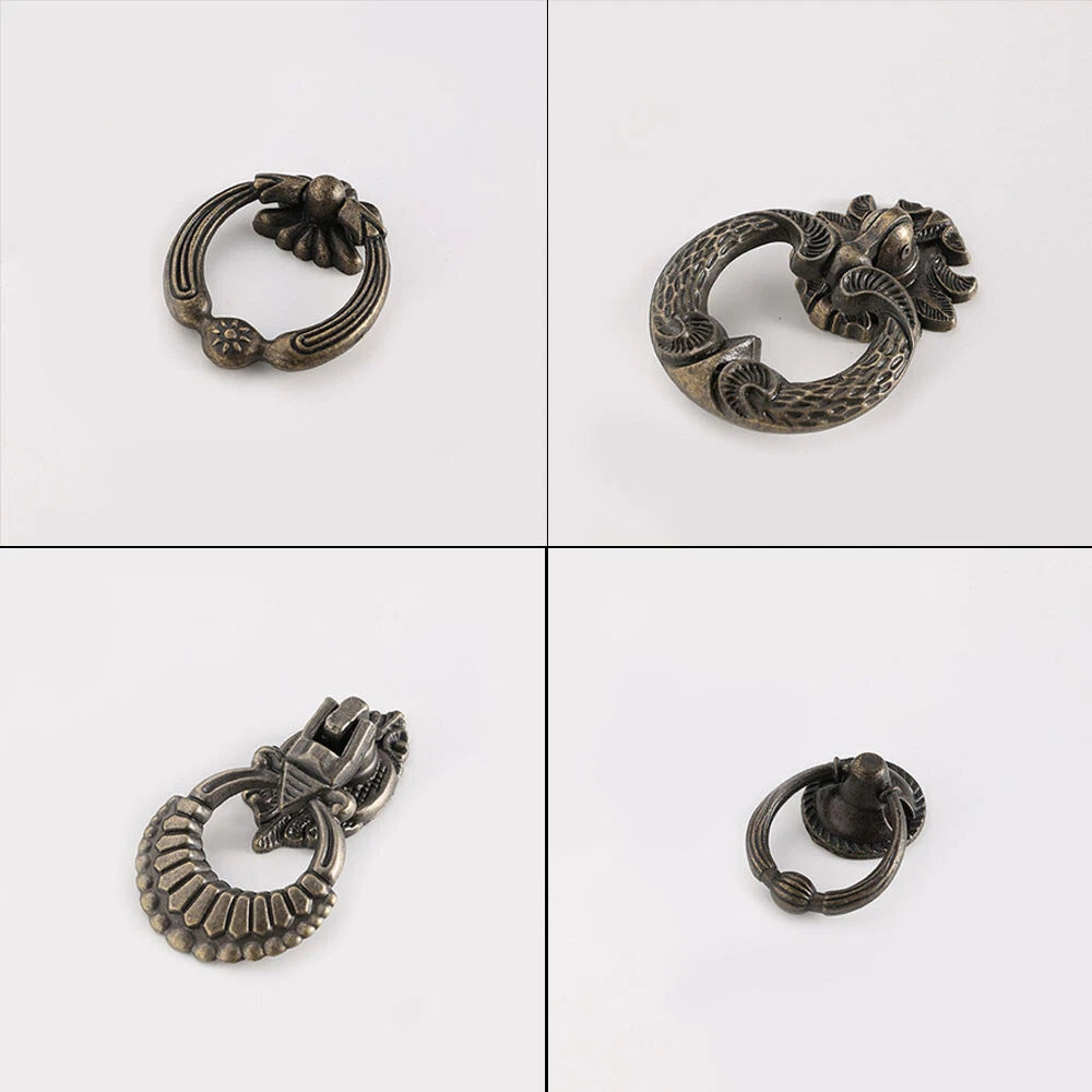 Set of 10 Vintage Drawer Pull Cabinet Handles for Kitchen Cupboard
