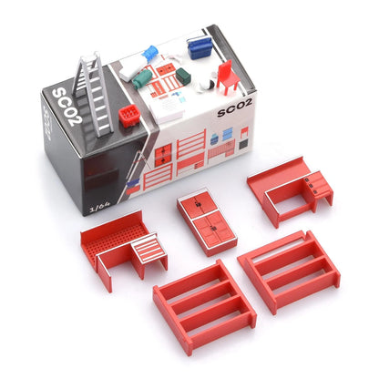 1/64 Scale ABS Model Garage Parking Lot Diorama Scene Display