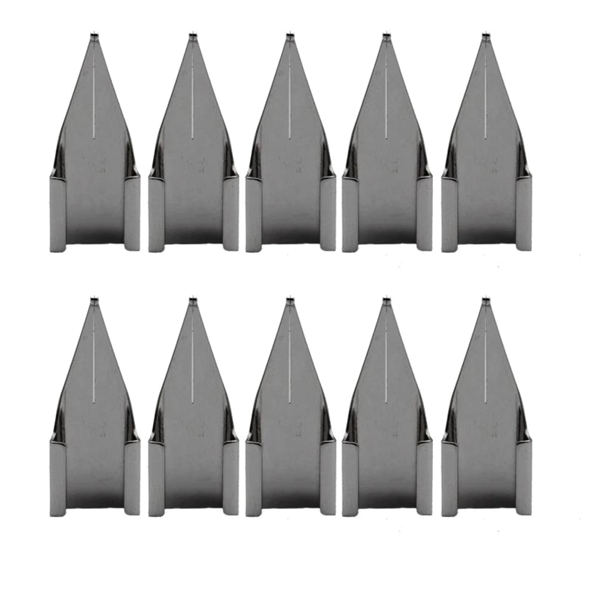10pcs Stainless Steel Pen Nib Tip EF/F for 9138/359