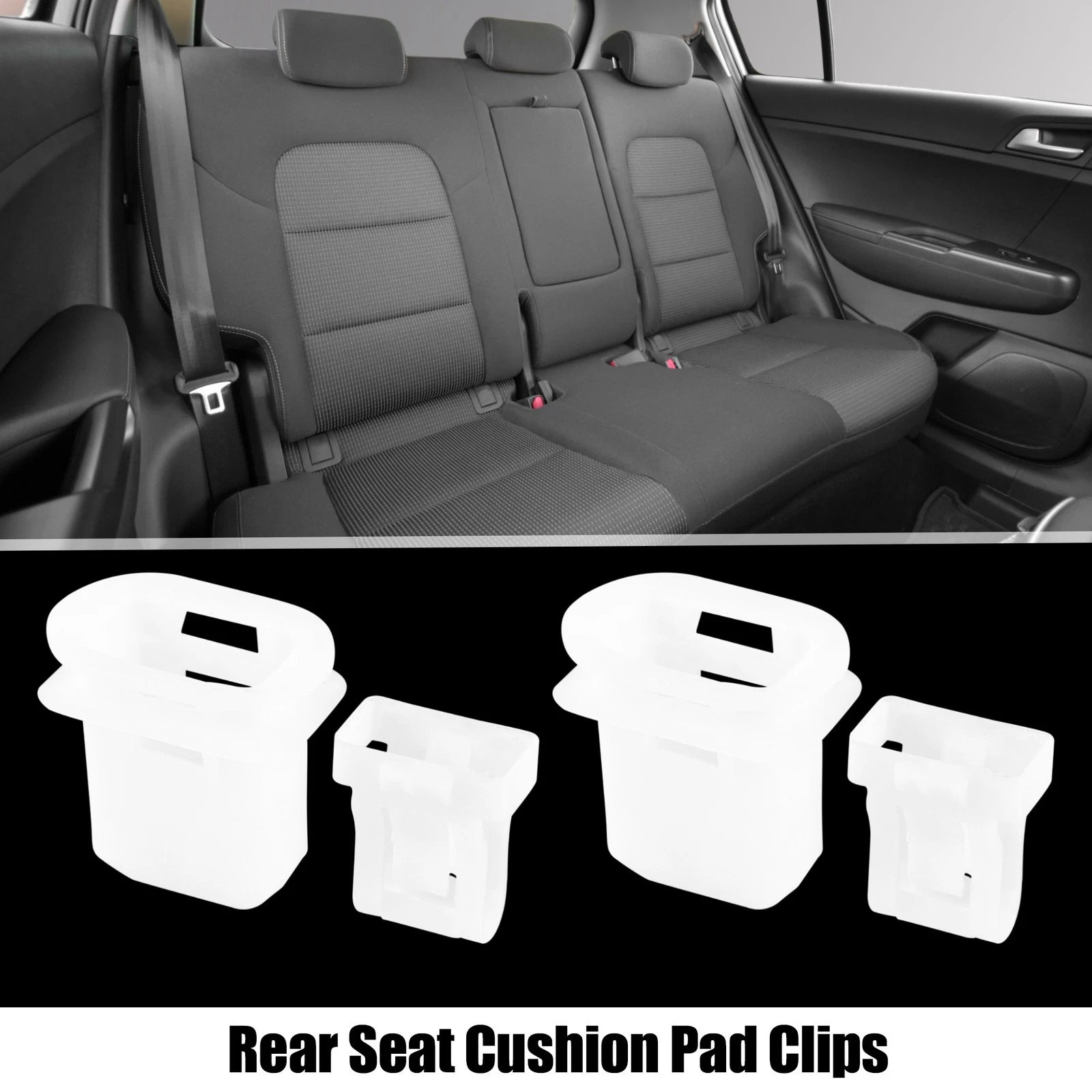 2 Pack Rear Seat Cushion Pad Clips Fasteners Set for Toyota Avalon (2005–2012)