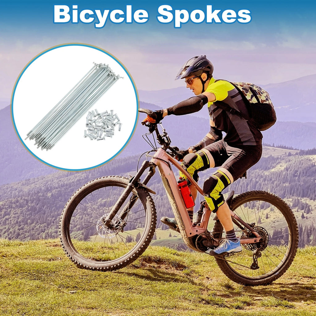 Bicycle Spokes Set 157mm Galvanized Carbon Steel for 14G 36 Count (—)